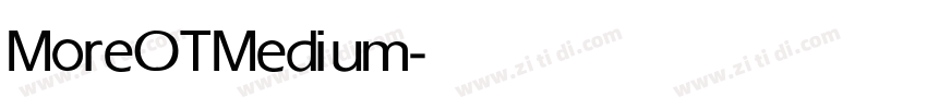 MoreOT Medium字体转换